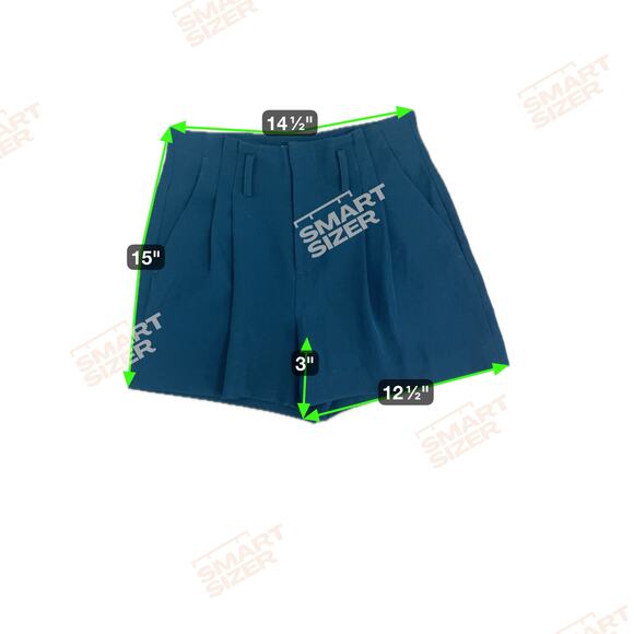 VINCE. Deep Navy Blue Pleated High-Rise Pleated Front Dress Shorts Women’s  4 - Picture 8 of 10